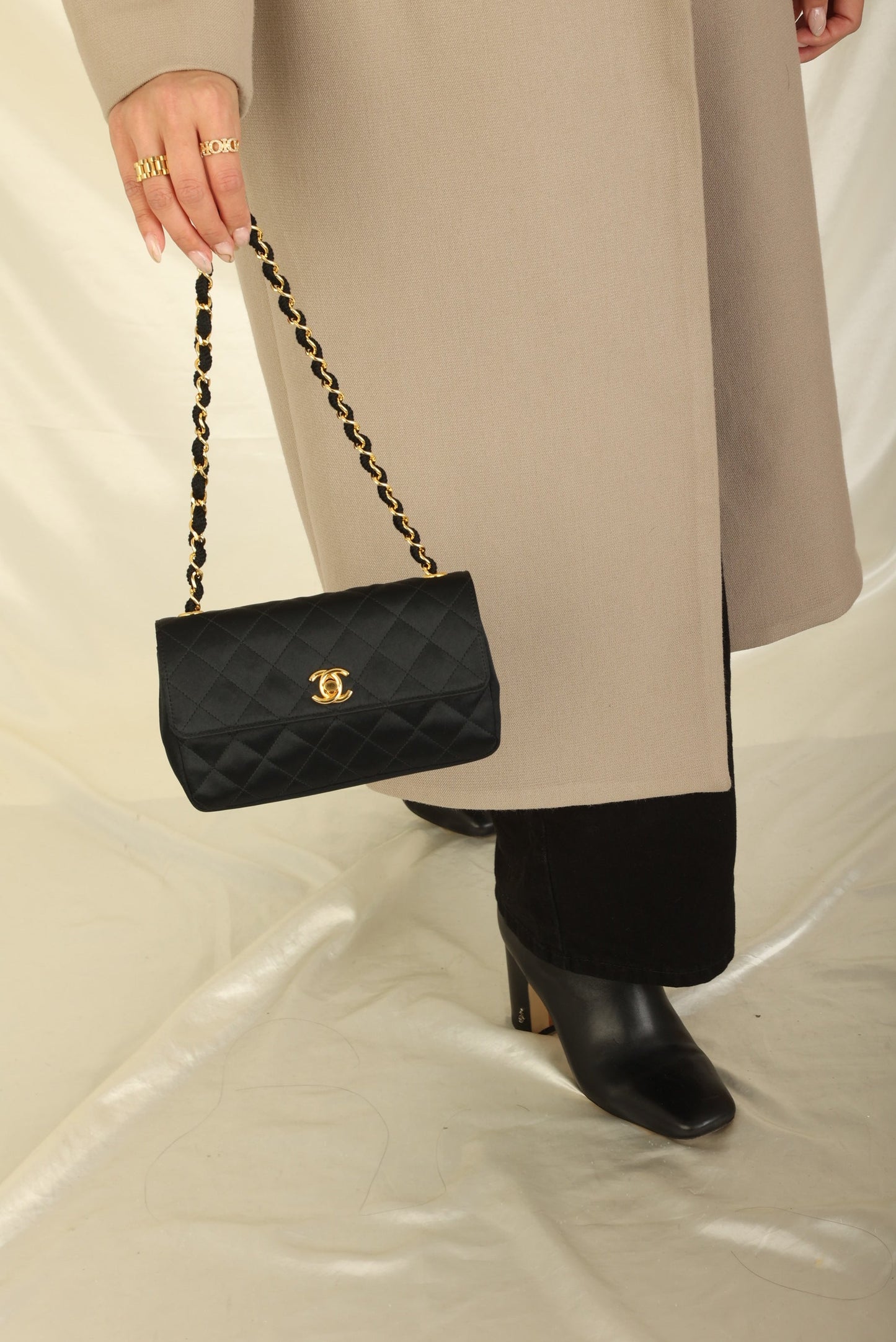 Chanel 1989 Satin Mini Flap