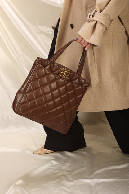 Chanel Caviar XL Logo Tote