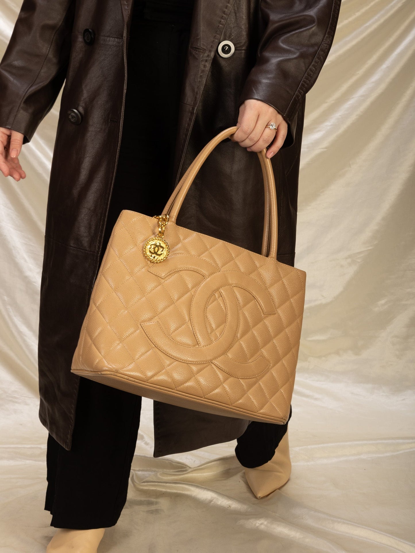 Chanel Caviar Medallion Tote