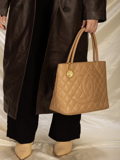 Chanel Caviar Medallion Tote