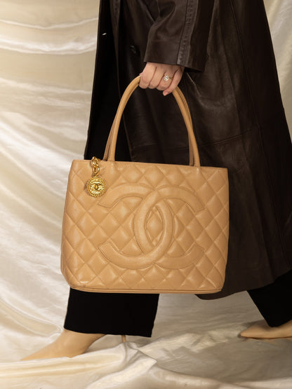 Chanel Caviar Medallion Tote