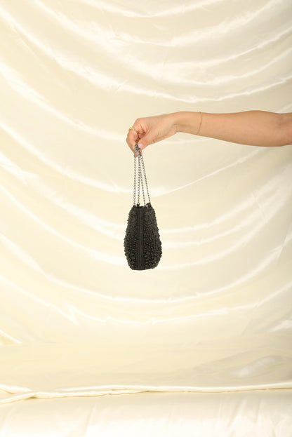 Extremely Rare Chanel 2000 Beaded Mini Chain Tote