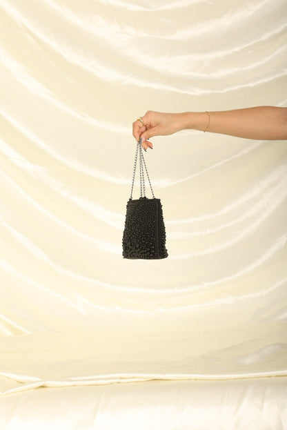 Extremely Rare Chanel 2000 Beaded Mini Chain Tote