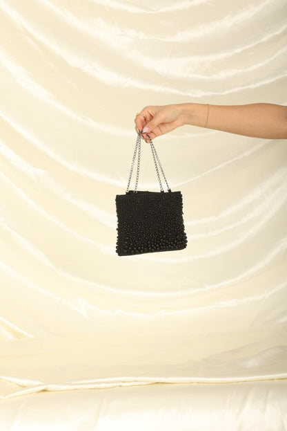 Extremely Rare Chanel 2000 Beaded Mini Chain Tote