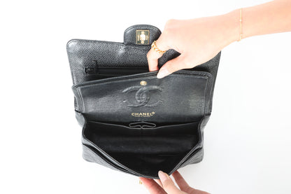 Chanel 2002 Caviar Small Double Flap