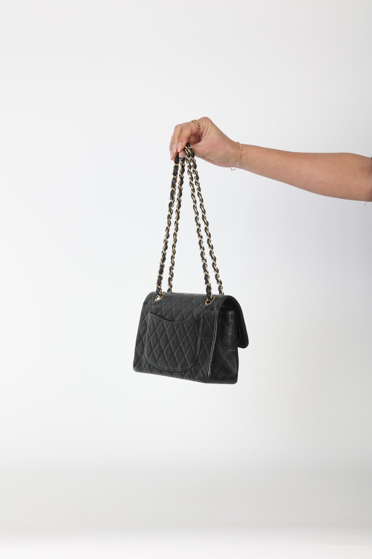 Chanel 2002 Caviar Small Double Flap