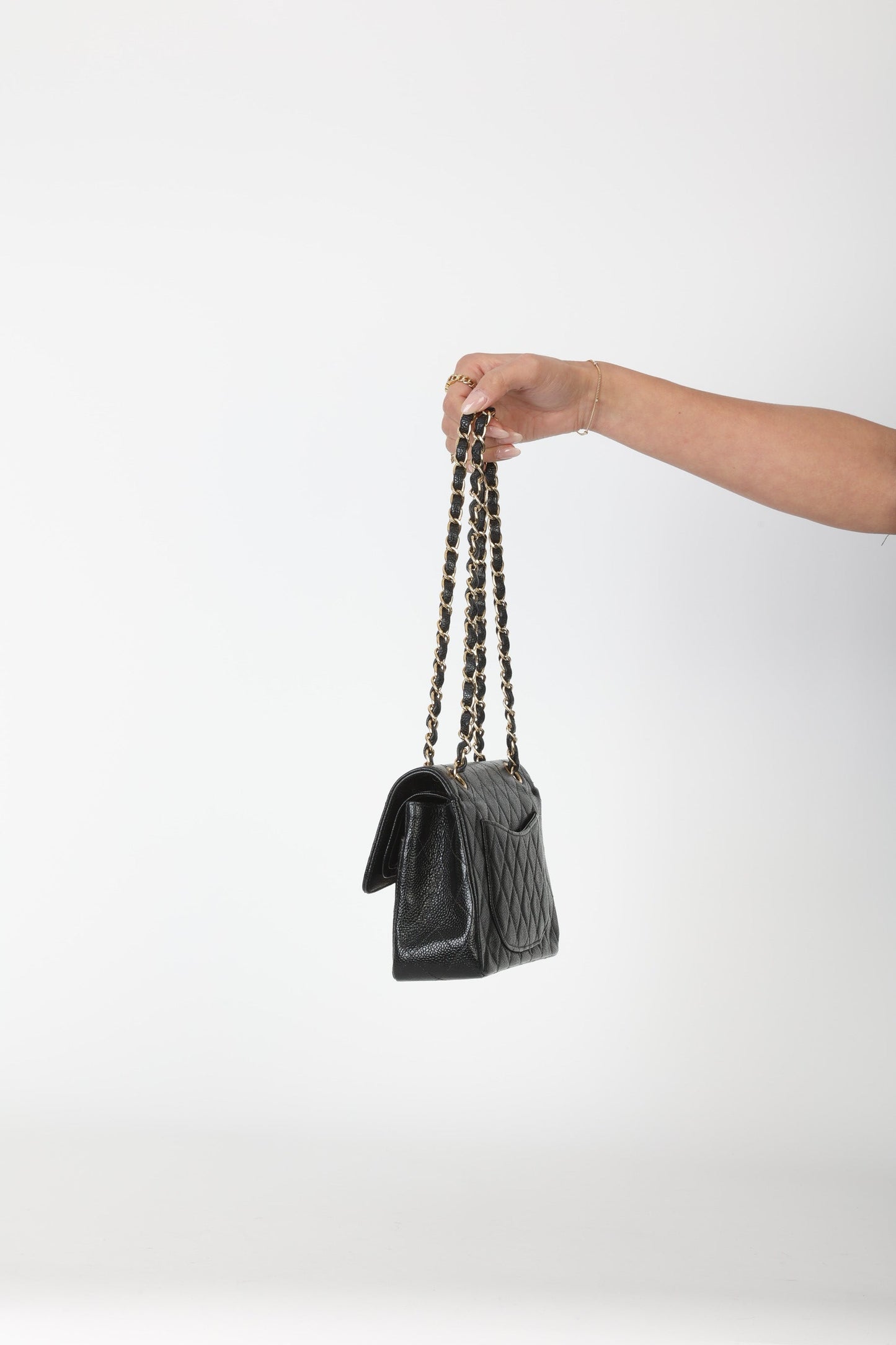 Chanel 2002 Caviar Small Double Flap