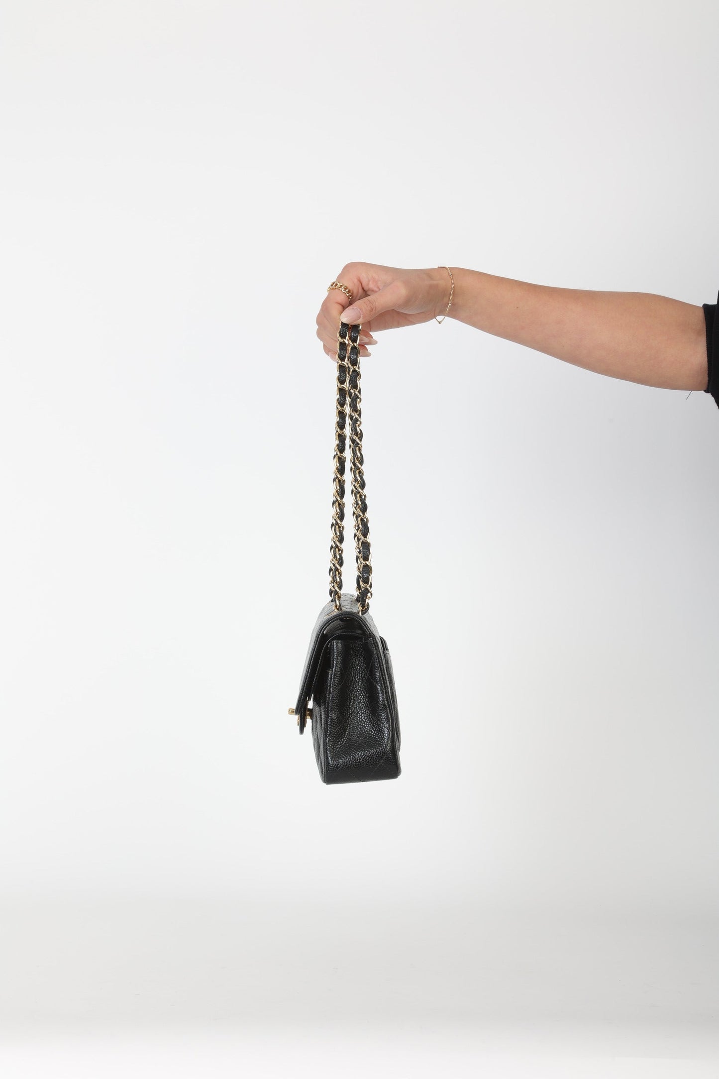 Chanel 2002 Caviar Small Double Flap