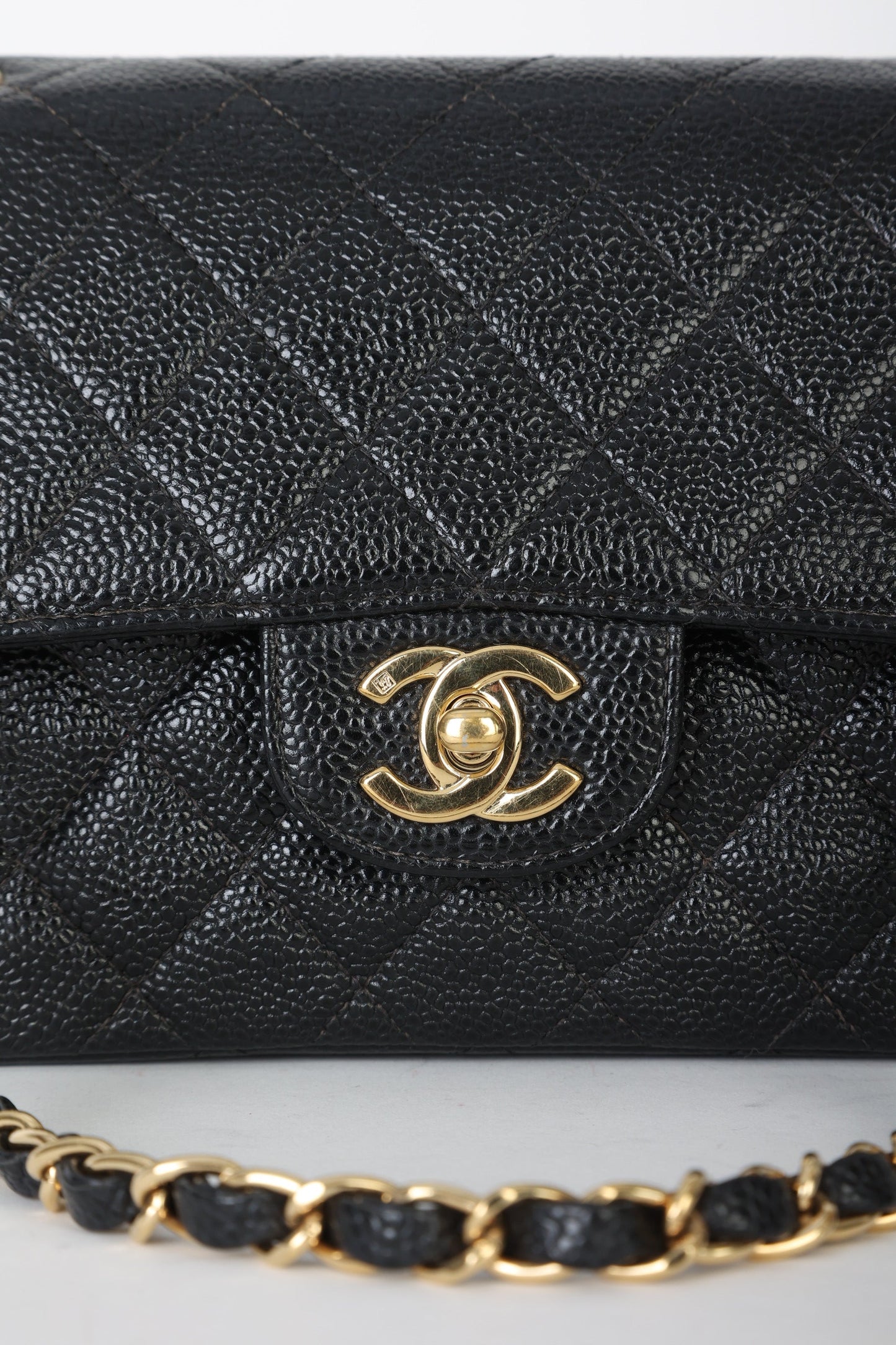 Chanel 2002 Caviar Small Double Flap