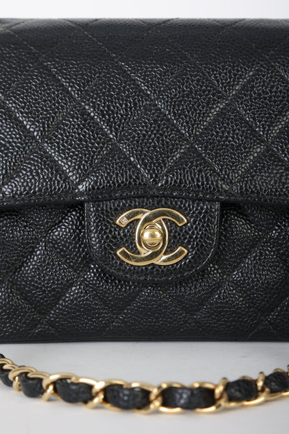 Chanel 2002 Caviar Small Double Flap