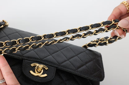 Chanel 2002 Caviar Small Double Flap