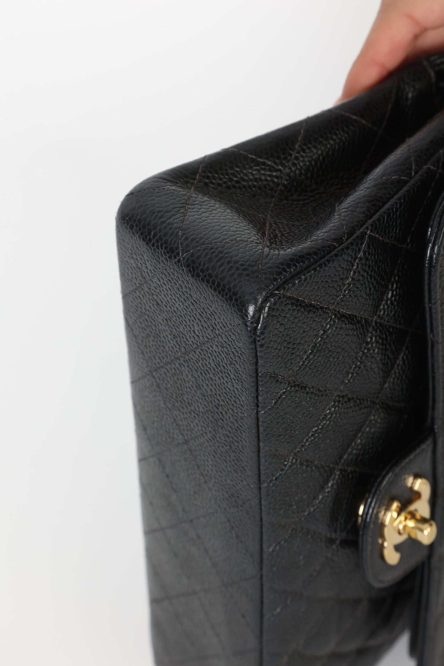 Chanel 2002 Caviar Small Double Flap