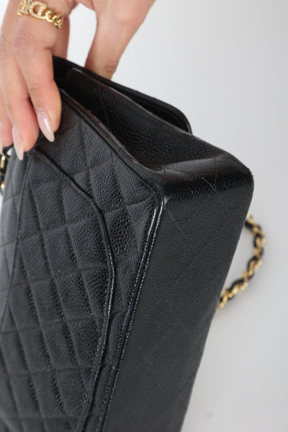 Chanel 2002 Caviar Small Double Flap
