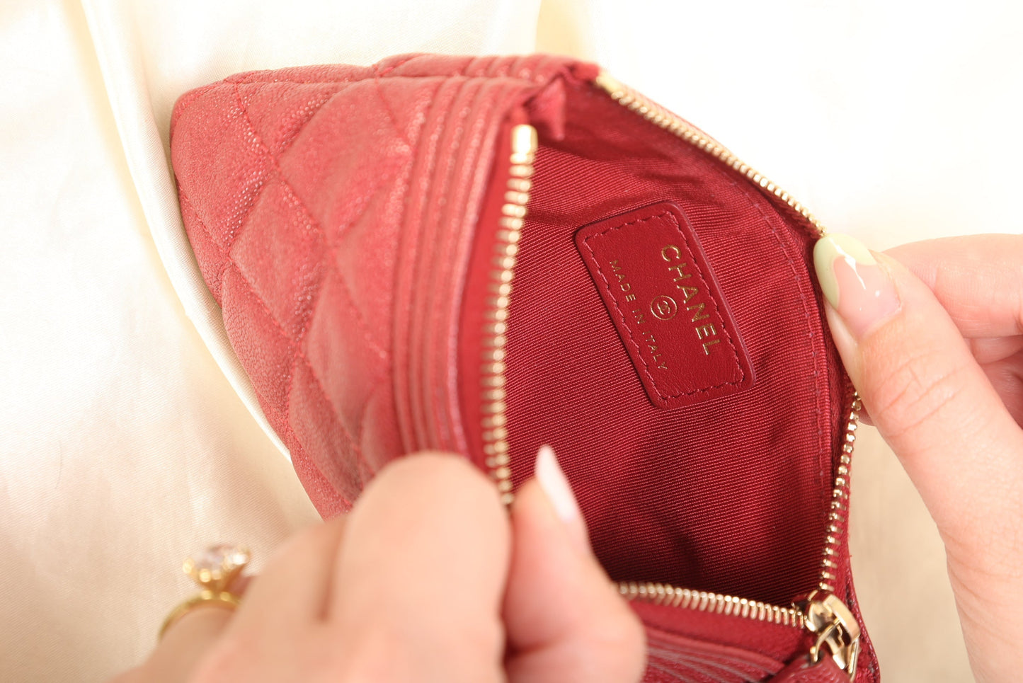 Chanel 2019 Caviar Boy Pouch