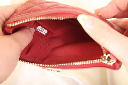 Chanel 2019 Caviar Boy Pouch