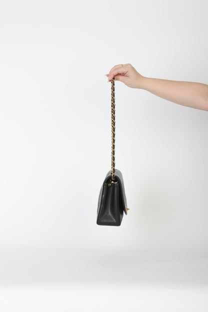 Extremely Rare Chanel 1989 Caviar Medium Diana