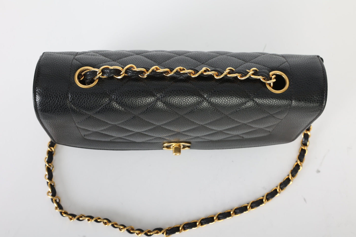Extremely Rare Chanel 1989 Caviar Medium Diana