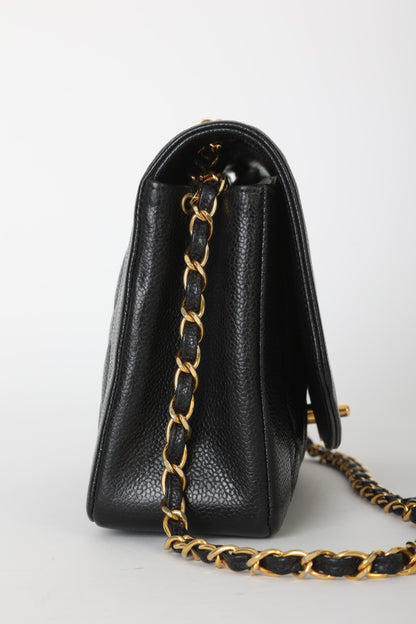 Extremely Rare Chanel 1989 Caviar Medium Diana