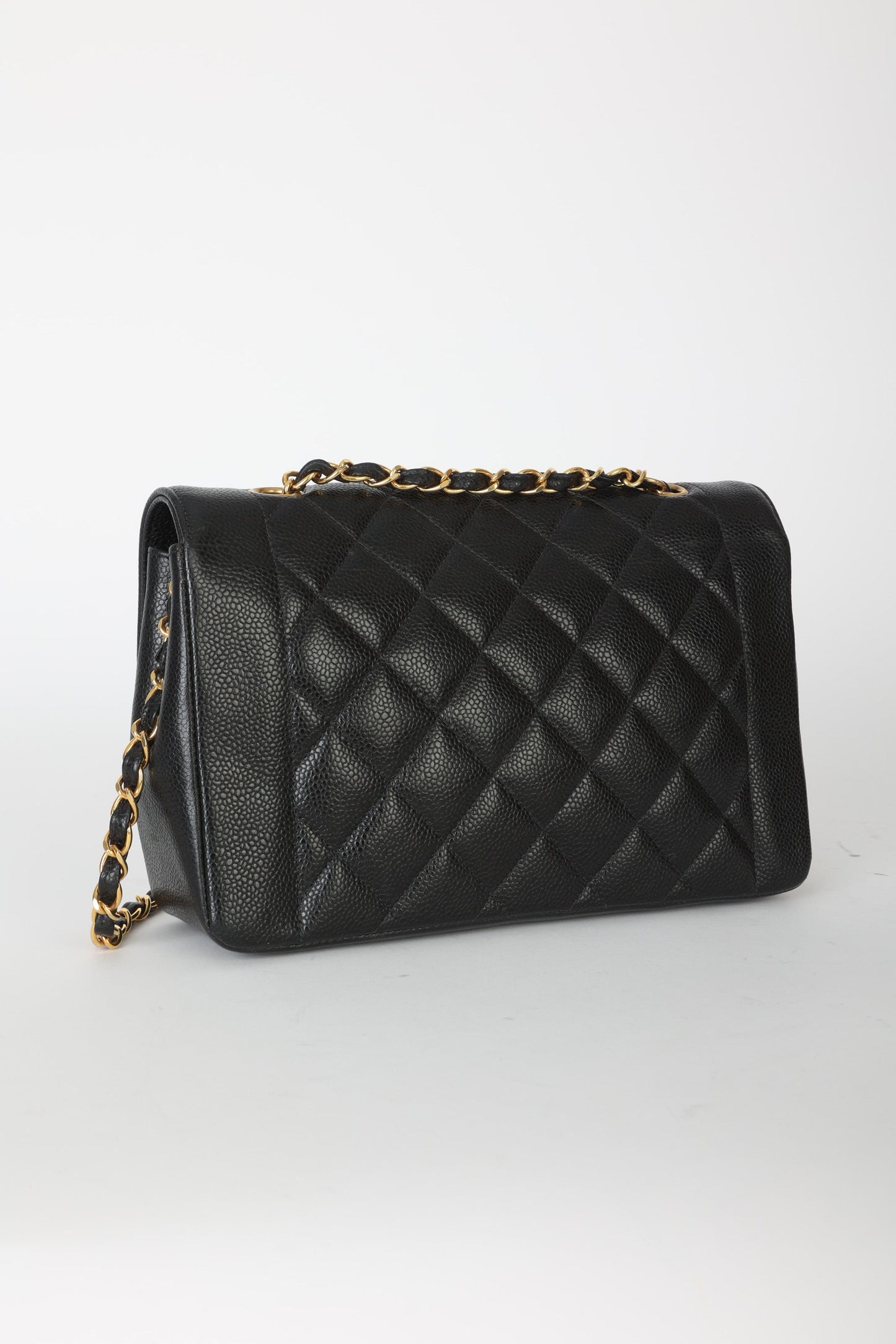 Extremely Rare Chanel 1989 Caviar Medium Diana