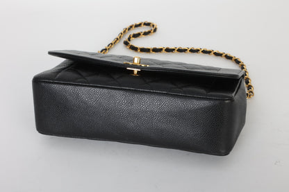 Extremely Rare Chanel 1989 Caviar Medium Diana
