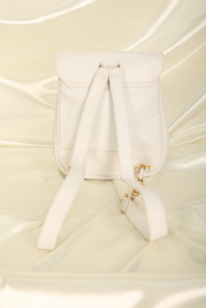 Chanel Caviar Logo Backpack