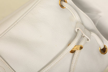 Chanel Caviar Logo Backpack