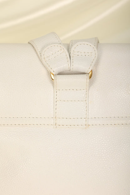 Chanel Caviar Logo Backpack