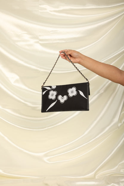 Extremely Rare Chanel Camellia CC Chain Pochette