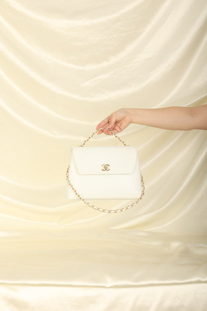 Chanel 1997 Caviar Trapezoid Flap