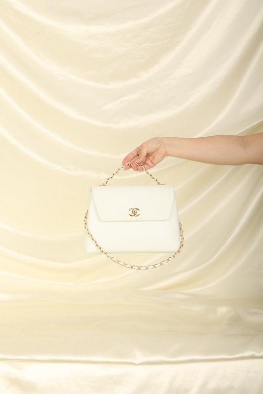Chanel 1997 Caviar Trapezoid Flap