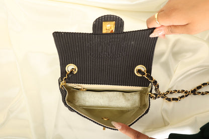 Chanel Satin Quilted Flap Bag