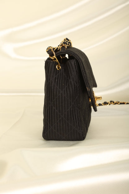 Chanel Satin Quilted Flap Bag