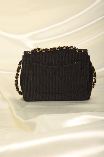 Chanel Satin Quilted Flap Bag