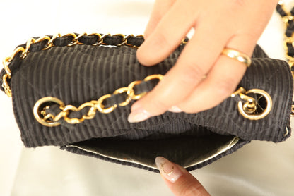 Chanel Satin Quilted Flap Bag