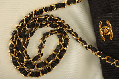 Chanel Satin Quilted Flap Bag