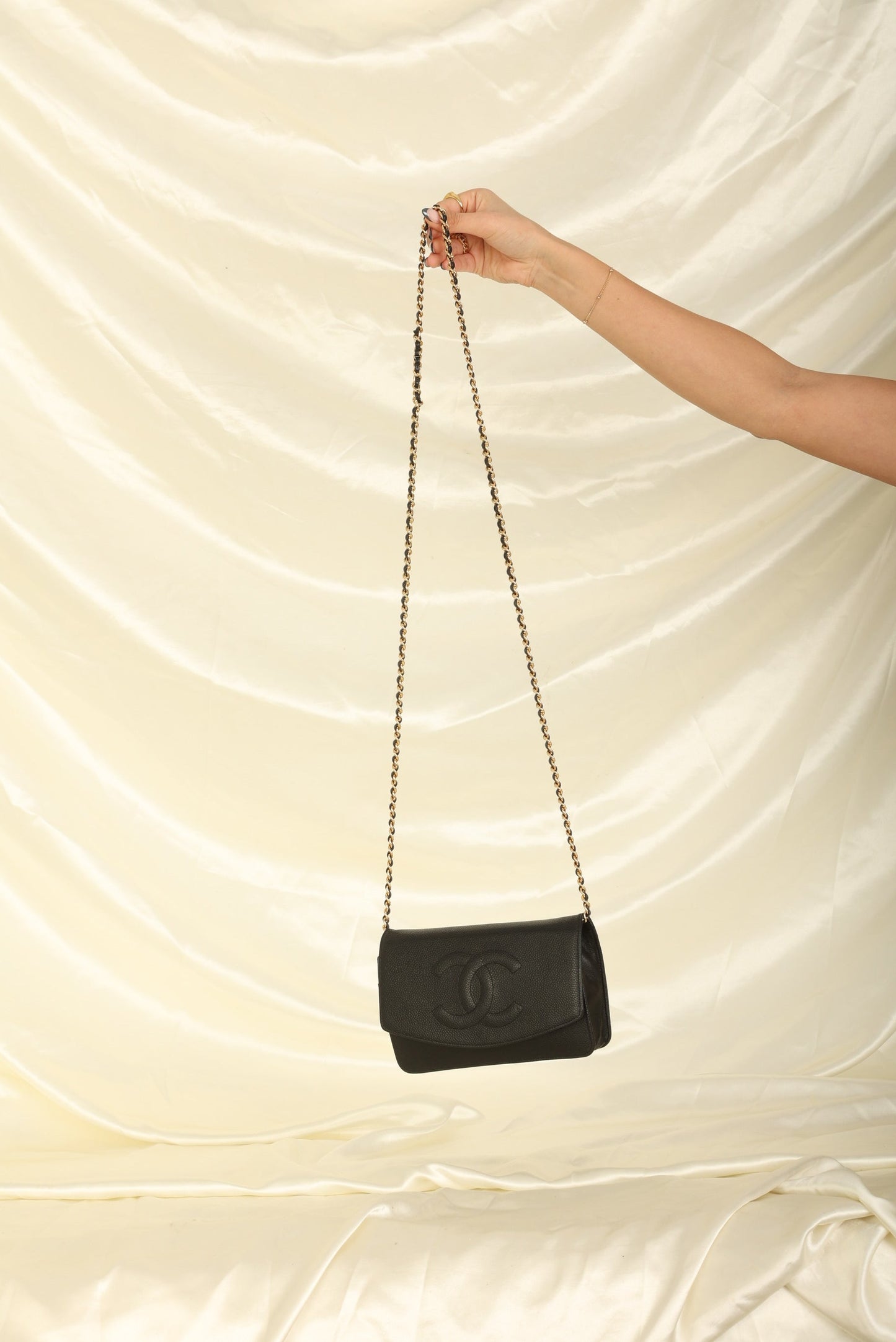 Chanel Caviar Timeless Wallet on Chain