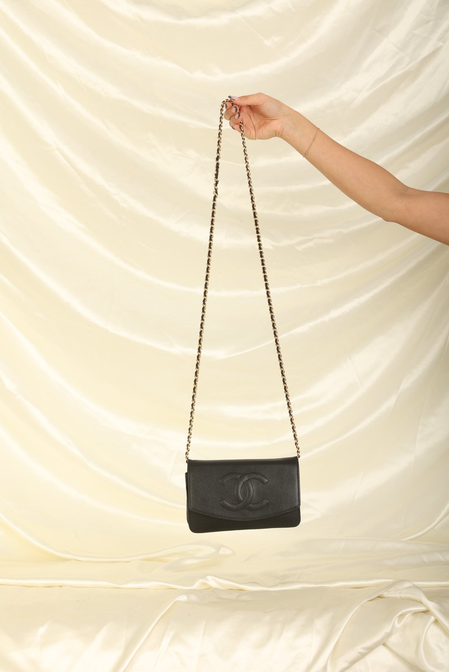 Chanel Caviar Timeless Wallet on Chain
