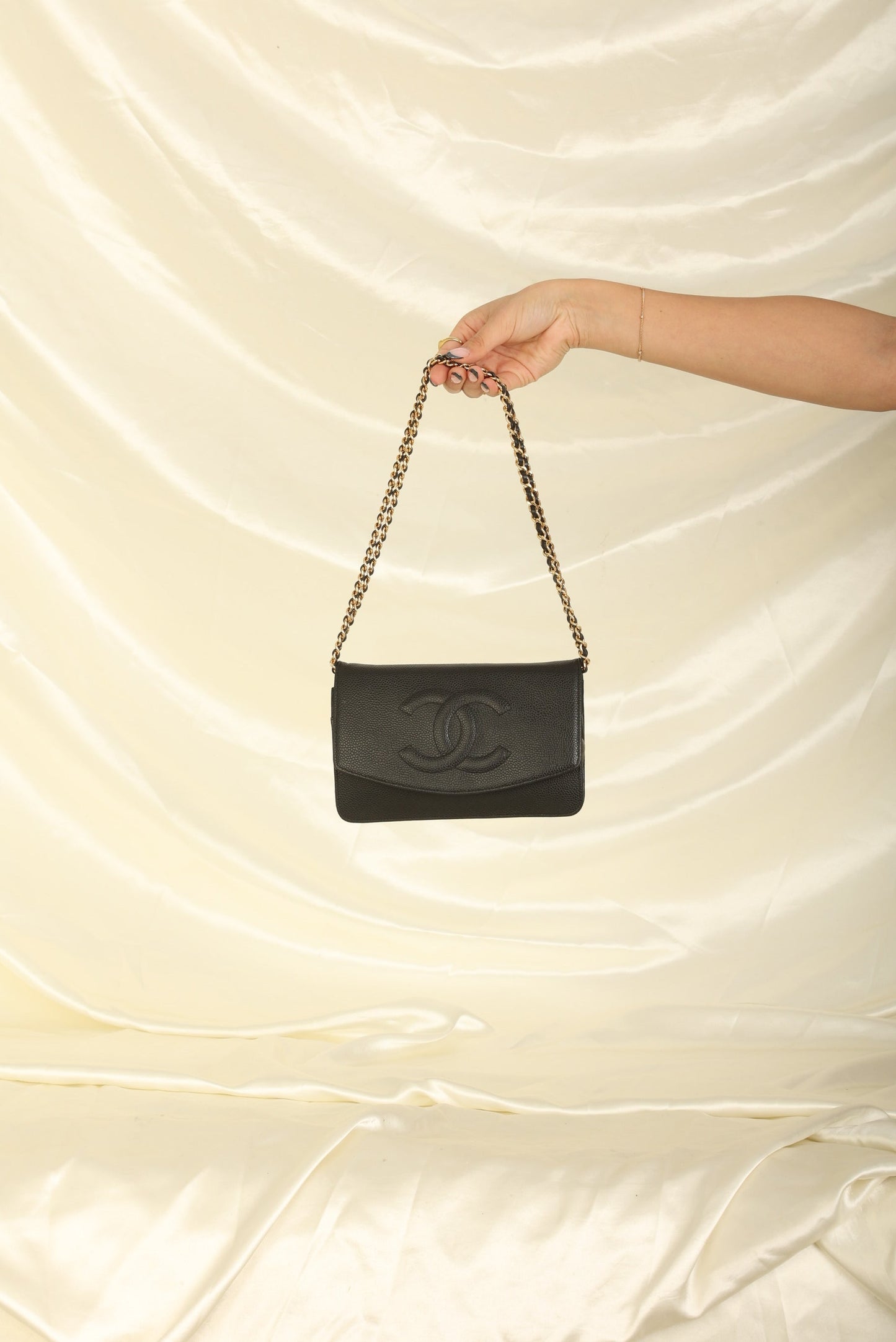 Chanel Caviar Timeless Wallet on Chain