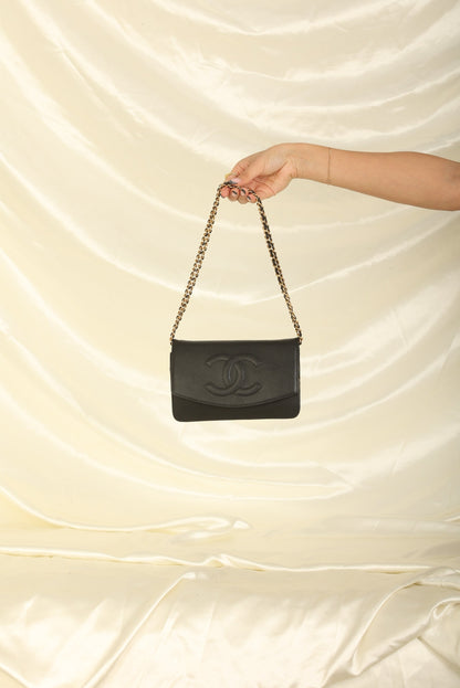 Chanel Caviar Timeless Wallet on Chain