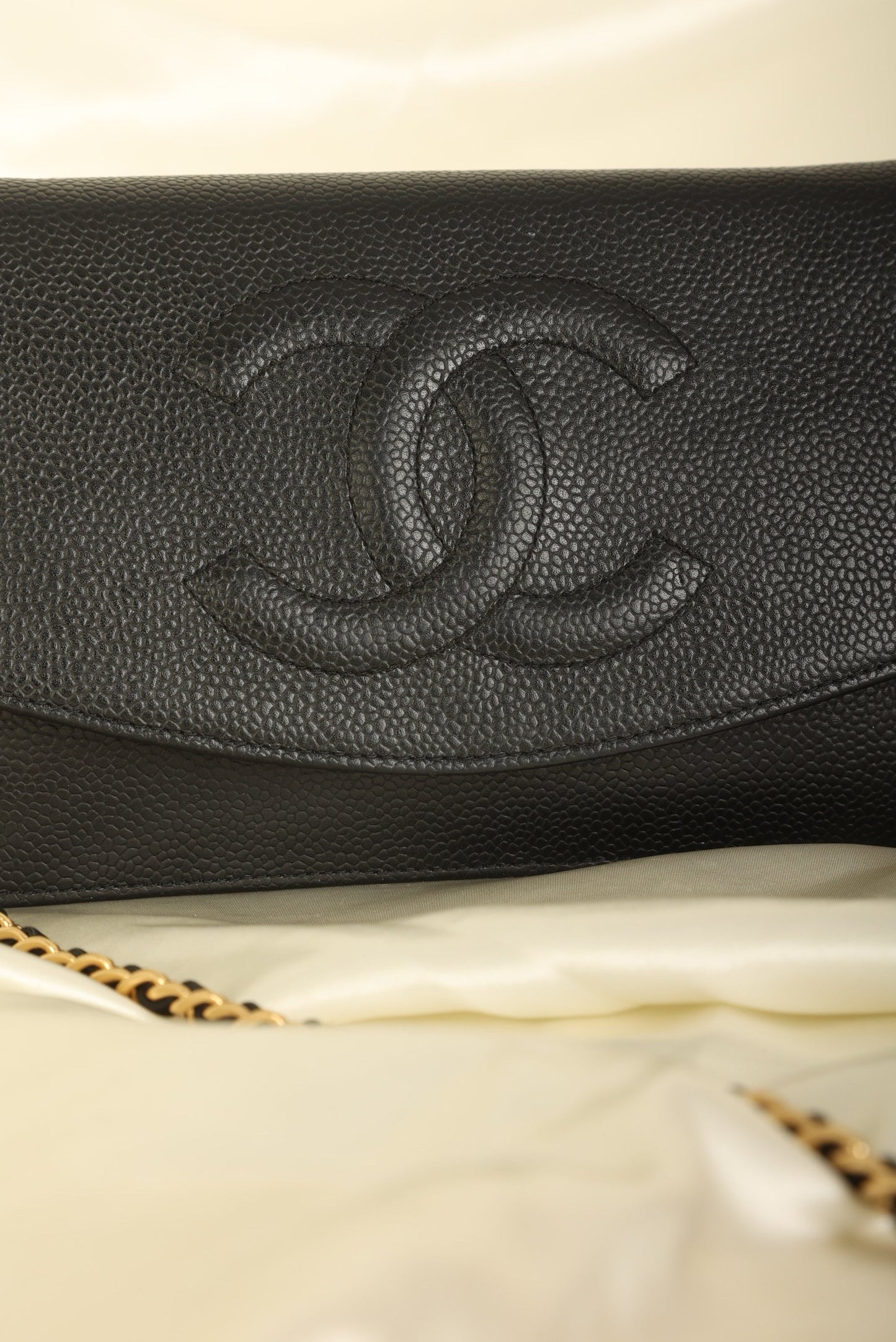 Chanel Caviar Timeless Wallet on Chain