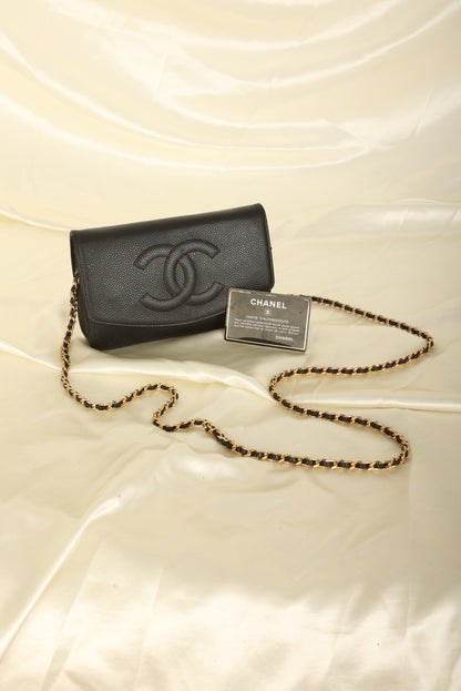 Chanel Caviar Timeless Wallet on Chain