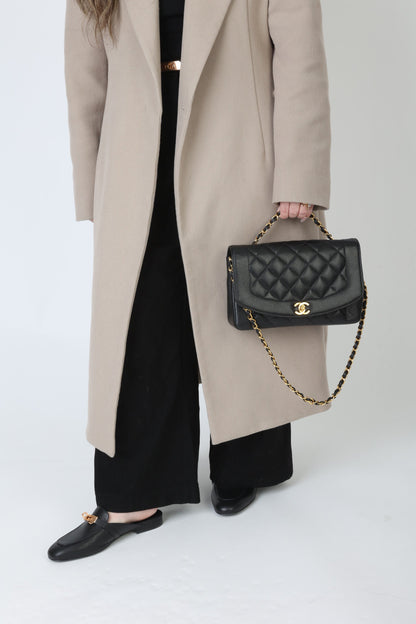 Extremely Rare Chanel 1989 Caviar Medium Diana
