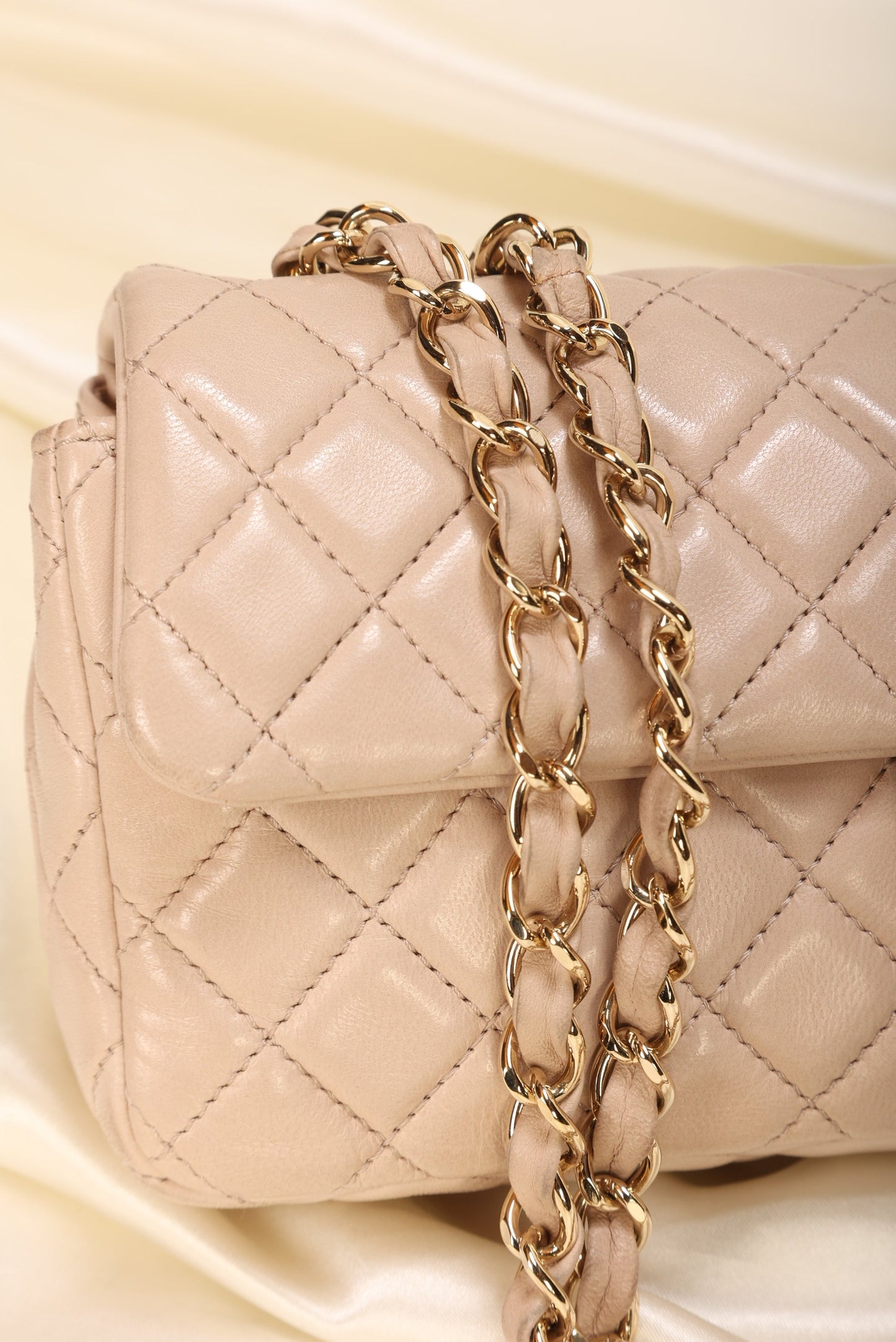 Extremely Rare Limited Edition Chanel Lambskin Heart Baguette