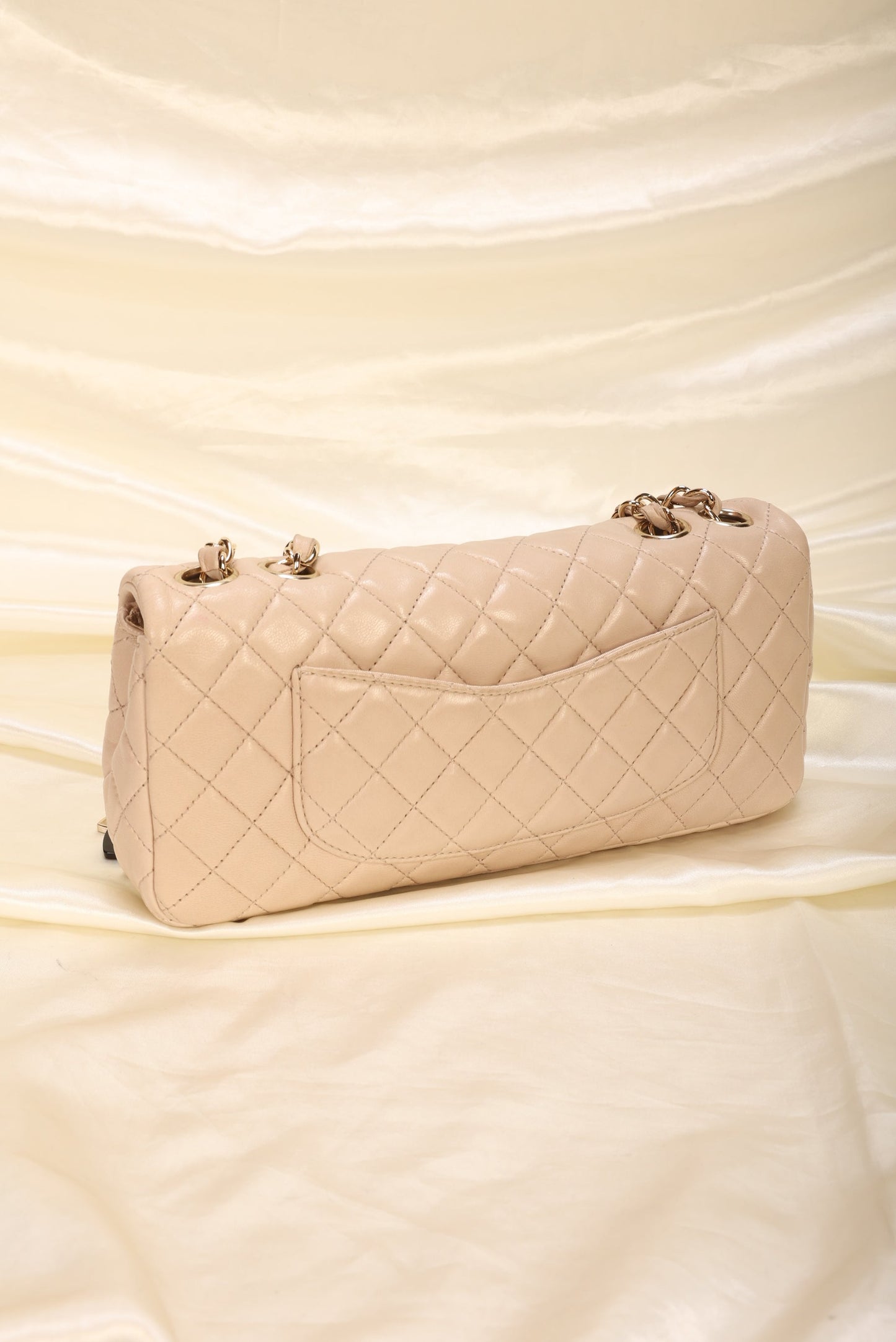 Extremely Rare Limited Edition Chanel Lambskin Heart Baguette
