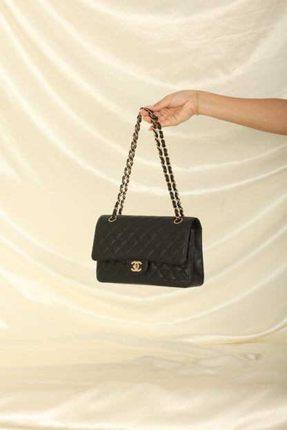Chanel 2002 Caviar Medium Double Flap