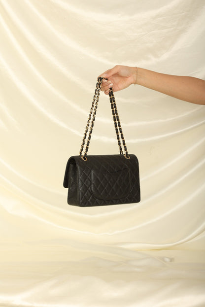 Chanel 2002 Caviar Medium Double Flap