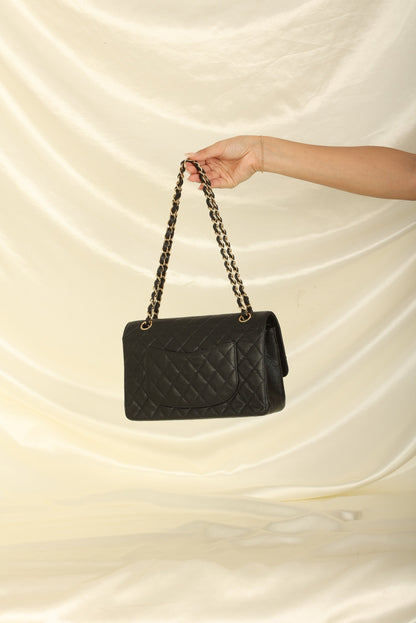 Chanel 2002 Caviar Medium Double Flap