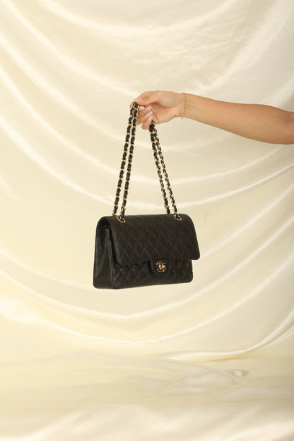 Chanel 2002 Caviar Medium Double Flap