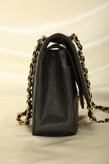 Chanel 2002 Caviar Medium Double Flap