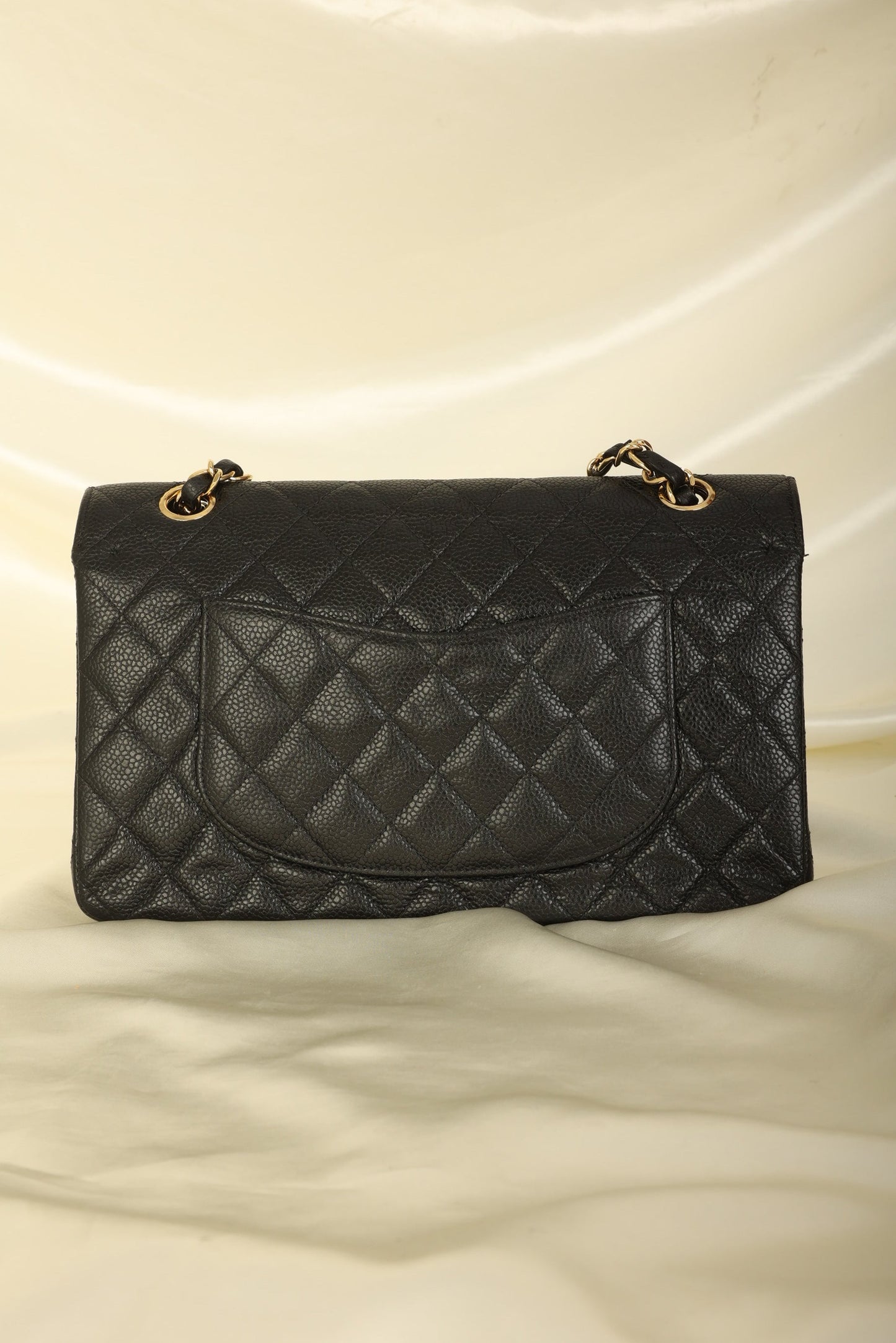 Chanel 2002 Caviar Medium Double Flap
